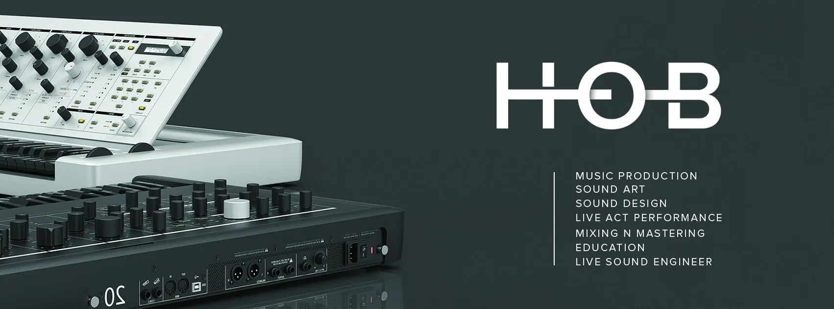 HOB black cover with synthesizer