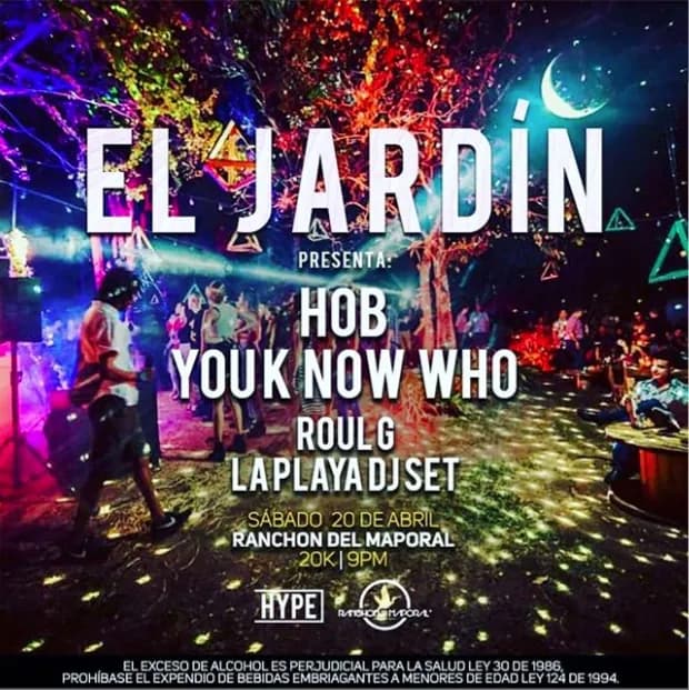 El Jardín flyer: HOB, Youk Now Who