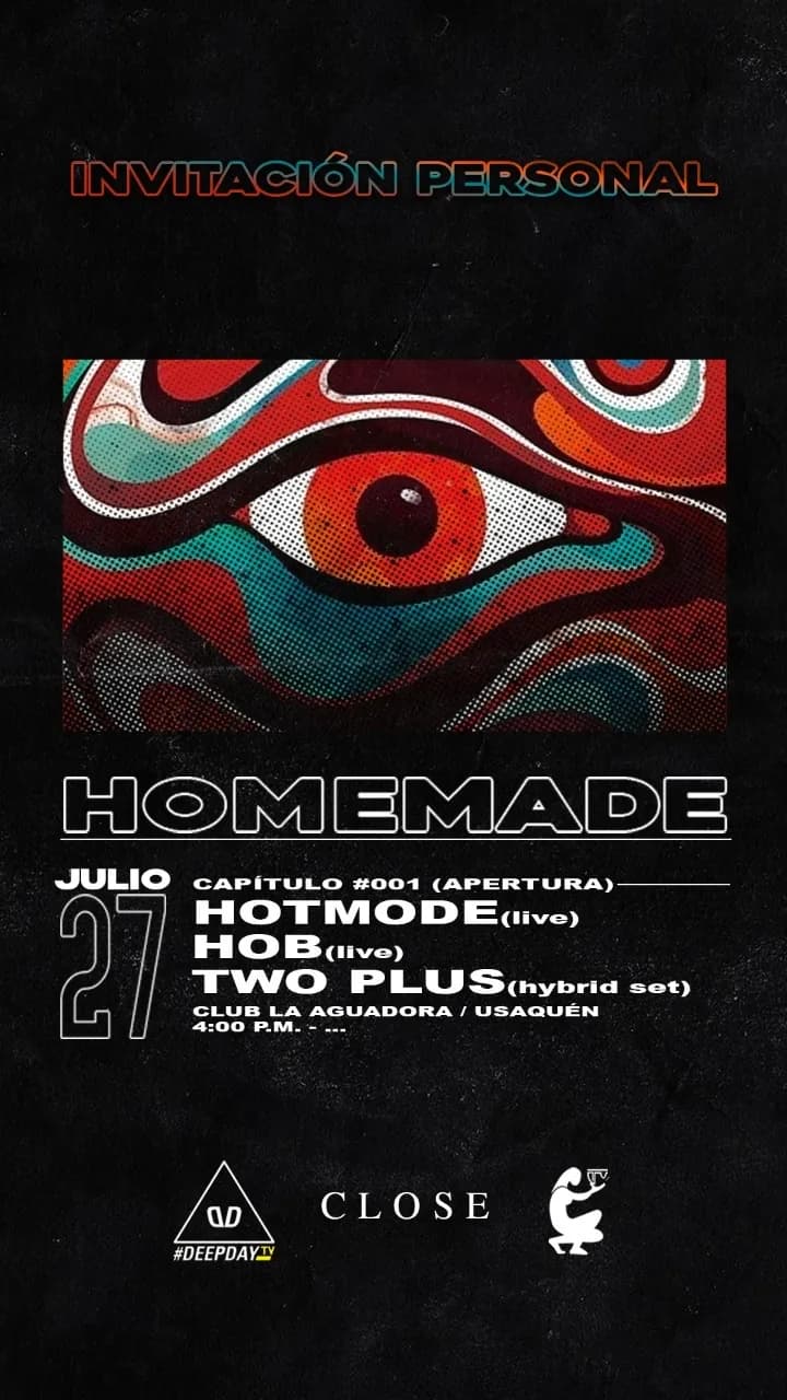Flyer for Homemade — HOB live